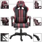 vidaXL Silla de gaming de cuero sintético color vino tinto vidaXL Silla de gaming de cuero sintético color vino tinto