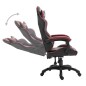 vidaXL Silla de gaming de cuero sintético color vino tinto vidaXL Silla de gaming de cuero sintético color vino tinto