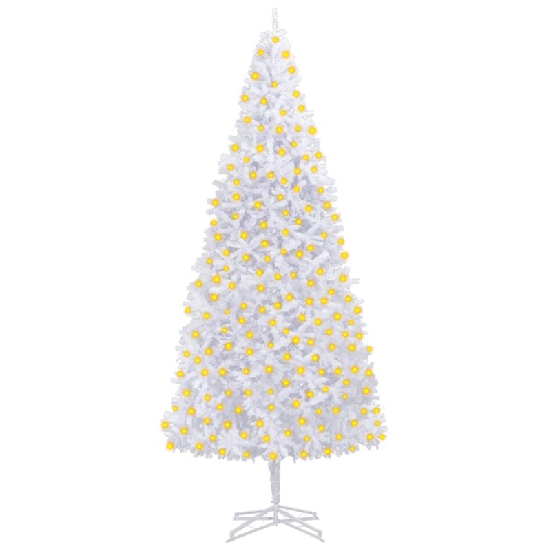 vidaXL Árbol de Navidad artificial preiluminado con luces blanco 400cm vidaXL Árbol de Navidad artificial preiluminado con luces blanco 400cm