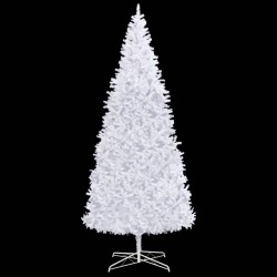 vidaXL Árbol de Navidad artificial preiluminado con luces blanco 400cm