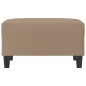 vidaXL Reposapiés de cuero sintético color capuchino 70x55x41 cm vidaXL Reposapiés de cuero sintético color capuchino 70x55x41 cm