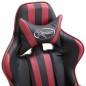 vidaXL Silla de gaming de cuero sintético color vino tinto vidaXL Silla de gaming de cuero sintético color vino tinto