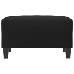vidaXL Reposapiés de cuero sintético negro 70x55x41 cm