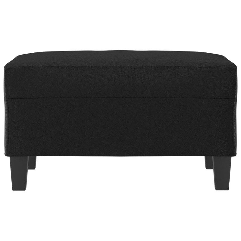 vidaXL Reposapiés de cuero sintético negro 70x55x41 cm vidaXL Reposapiés de cuero sintético negro 70x55x41 cm