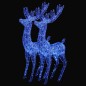 vidaXL Renos de Navidad acrílico 250 LED 2 uds azul 180 cm vidaXL Renos de Navidad acrílico 250 LED 2 uds azul 180 cm