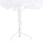 vidaXL Árbol de Navidad de esquina LED y bolas PVC blanco 210 cm vidaXL Árbol de Navidad de esquina LED y bolas PVC blanco 210 cm