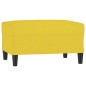 vidaXL Reposapiés de tela amarillo claro 70x55x41 cm vidaXL Reposapiés de tela amarillo claro 70x55x41 cm