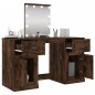 vidaXL Tocador con LED color roble ahumado 130x50x132,5 cm vidaXL Tocador con LED color roble ahumado 130x50x132,5 cm