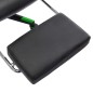 vidaXL Silla de gaming con reposapiés cuero sintético negro y verde vidaXL Silla de gaming con reposapiés cuero sintético negro y verde