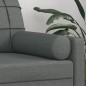 vidaXL Cojines decorativos 2 uds tela gris oscuro 15x50 cm