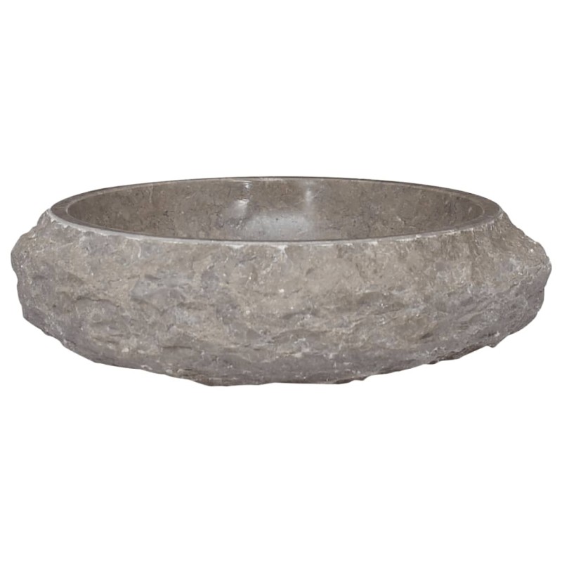 vidaXL Lavabo gris mármol Ø40x12 cm vidaXL Lavabo gris mármol Ø40x12 cm