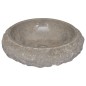 vidaXL Lavabo gris mármol Ø40x12 cm vidaXL Lavabo gris mármol Ø40x12 cm