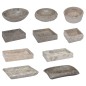 vidaXL Lavabo gris mármol Ø40x12 cm vidaXL Lavabo gris mármol Ø40x12 cm