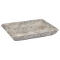 vidaXL Lavabo gris mármol 50x35x10 cm vidaXL Lavabo gris mármol 50x35x10 cm