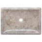vidaXL Lavabo gris mármol 50x35x10 cm vidaXL Lavabo gris mármol 50x35x10 cm