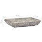 vidaXL Lavabo gris mármol 50x35x10 cm vidaXL Lavabo gris mármol 50x35x10 cm