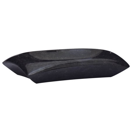 vidaXL Lavabo mármol negro 50x35x10 cm