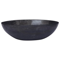 vidaXL Lavabo mármol negro 53x40x15 cm