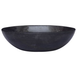 vidaXL Lavabo mármol negro 53x40x15 cm