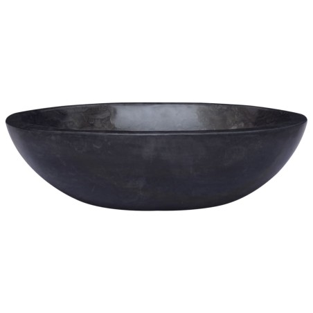 vidaXL Lavabo mármol negro 53x40x15 cm