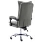 vidaXL Silla de oficina de cuero sintético gris antracita vidaXL Silla de oficina de cuero sintético gris antracita