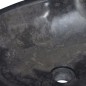 vidaXL Lavabo mármol negro 53x40x15 cm vidaXL Lavabo mármol negro 53x40x15 cm