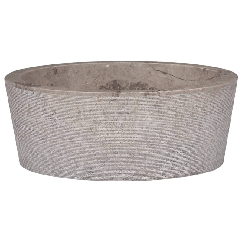 vidaXL Lavabo gris mármol Ø40x15 cm vidaXL Lavabo gris mármol Ø40x15 cm