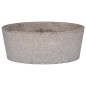 vidaXL Lavabo gris mármol Ø40x15 cm vidaXL Lavabo gris mármol Ø40x15 cm
