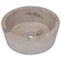 vidaXL Lavabo gris mármol Ø40x15 cm vidaXL Lavabo gris mármol Ø40x15 cm