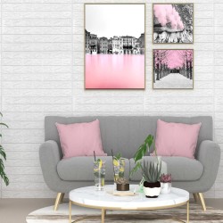 vidaXL Papel pintado autoadhesivo ladrillos 3D 10 unidades blanco