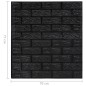 vidaXL Papel pintado autoadhesivo ladrillos 3D 10 unidades negro vidaXL Papel pintado autoadhesivo ladrillos 3D 10 unidades negro