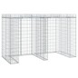vidaXL Muro de gaviones para contenedor de basura hierro 192x91x120 cm vidaXL Muro de gaviones para contenedor de basura hierro 192x91x120 cm