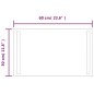 vidaXL Espejo de baño con LED 60x30 cm vidaXL Espejo de baño con LED 60x30 cm