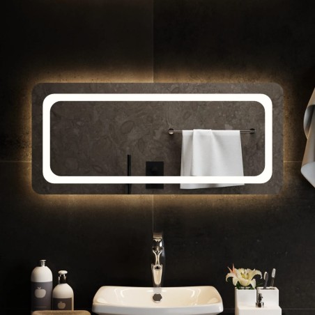 vidaXL Espejo de baño con LED 90x40 cm