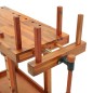 vidaXL Banco trabajo con tornillos de banco madera acacia 92x48x83cm vidaXL Banco trabajo con tornillos de banco madera acacia 92x48x83cm