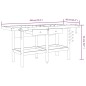 vidaXL Banco de trabajo cajones y tornillos banco madera 192x62x83 cm