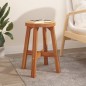 vidaXL Taburete redondo madera maciza de acacia marrón 38x38x45 cm vidaXL Taburete redondo madera maciza de acacia marrón 38x38x45 cm
