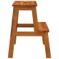 vidaXL Taburete 2 peldaños madera maciza de acacia 40x38x50 cm vidaXL Taburete 2 peldaños madera maciza de acacia 40x38x50 cm