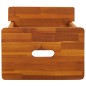 vidaXL Taburete 2 peldaños madera maciza de acacia 40x38x50 cm vidaXL Taburete 2 peldaños madera maciza de acacia 40x38x50 cm