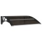 vidaXL Marquesina de puerta policarbonato negro 80x80 cm vidaXL Marquesina de puerta policarbonato negro 80x80 cm