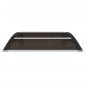 vidaXL Marquesina de puerta policarbonato negro 80x80 cm vidaXL Marquesina de puerta policarbonato negro 80x80 cm