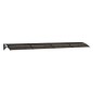 vidaXL Marquesina de puerta policarbonato negro 350x80 cm