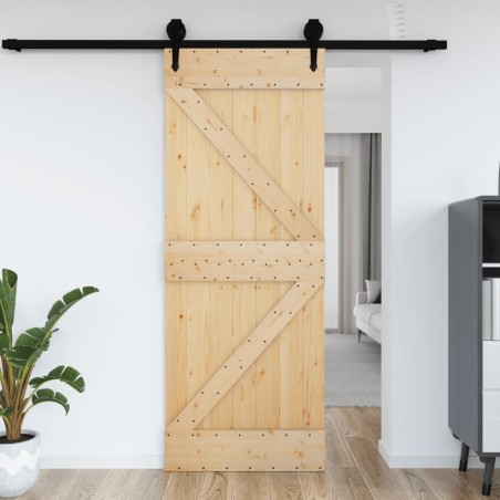 vidaXL Puerta NARVIK madera maciza pino 70x210 cm