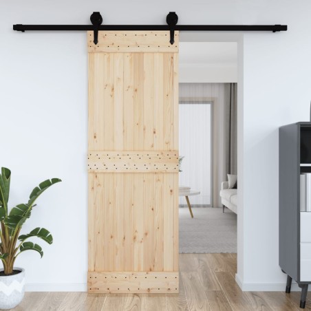 vidaXL Puerta NARVIK madera maciza pino 80x210 cm