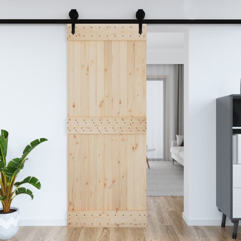 vidaXL Puerta NARVIK madera maciza pino 90x210 cm