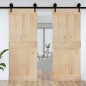 vidaXL Puerta NARVIK madera maciza pino 90x210 cm