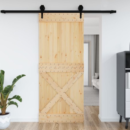 vidaXL Puerta NARVIK madera maciza pino 95x210 cm