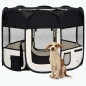 vidaXL Parque de perros plegable bolsa de transporte negro 90x90x58 cm vidaXL Parque de perros plegable bolsa de transporte negro 90x90x58 cm
