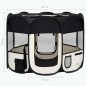 vidaXL Parque de perros plegable bolsa de transporte negro 90x90x58 cm vidaXL Parque de perros plegable bolsa de transporte negro 90x90x58 cm