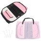 vidaXL Parque de perros plegable y bolsa transporte rosa 125x125x61cm vidaXL Parque de perros plegable y bolsa transporte rosa 125x125x61cm